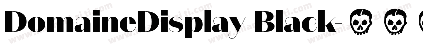 DomaineDisplay Black字体转换
